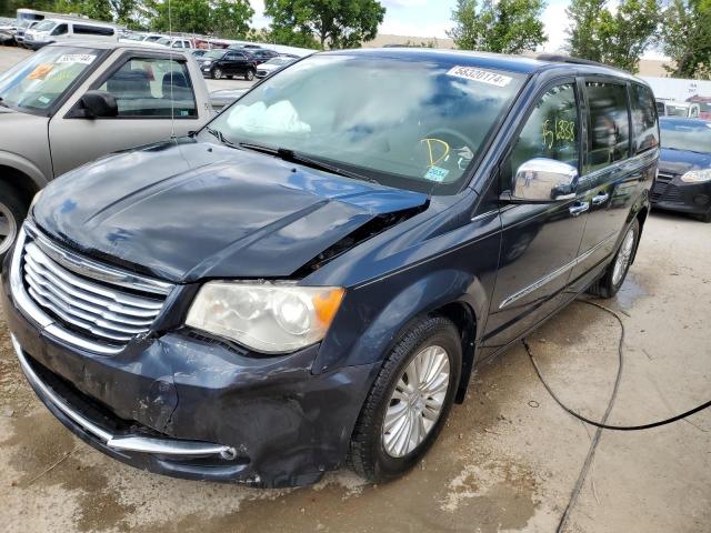 2C4RC1CG2DR753442 - 2013 CHRYSLER TOWN & COU TOURING L BLUE photo 1