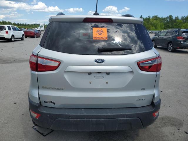 MAJ6S3GL2KC296779 - 2019 FORD ECOSPORT SE ვერცხლისფერი ფოტო 6