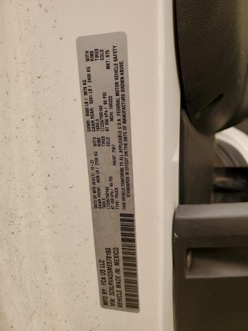 3C6LRVAG5ME578160 - 2021 RAM PROMASTER 1500 STANDARD WHITE photo 13