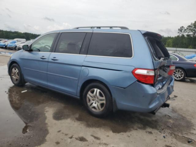 5FNRL38775B054938 - 2005 HONDA ODYSSEY EXL BLUE photo 2