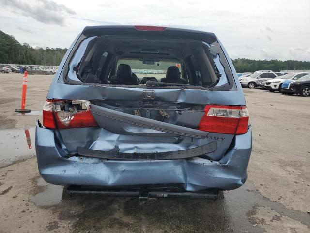 5FNRL38775B054938 - 2005 HONDA ODYSSEY EXL BLUE photo 6