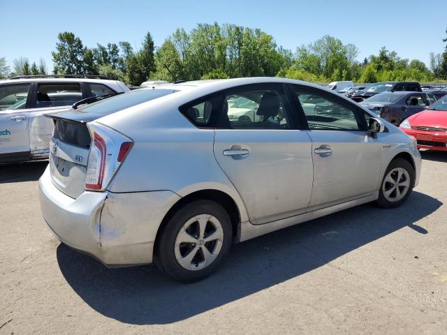 JTDKN3DU2C1589916 - 2012 TOYOTA PRIUS SILVER photo 3