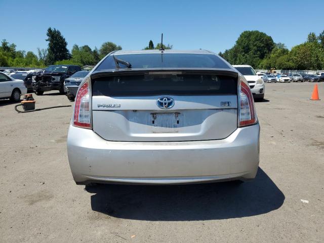 JTDKN3DU2C1589916 - 2012 TOYOTA PRIUS SILVER photo 6