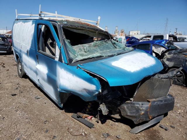 1GCGG25C581145808 - 2008 CHEVROLET EXPRESS G2 TURQUOISE photo 4