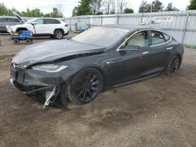 5YJSA1E24LF411977 - 2020 TESLA MODEL S BLACK photo 1