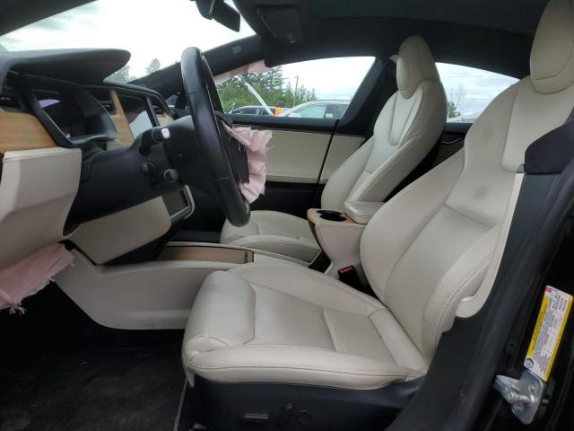 5YJSA1E24LF411977 - 2020 TESLA MODEL S BLACK photo 7