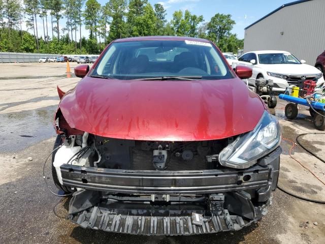 3N1AB7AP2KY306535 - 2019 NISSAN SENTRA S RED photo 5