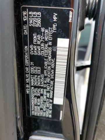 YV440MDR3H2077234 - 2017 VOLVO XC60 T5 DYNAMIC შავი ფოტო 13