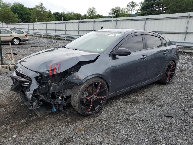 3KPF44AC1ME279339 - 2021 KIA FORTE GT GRAY photo 1