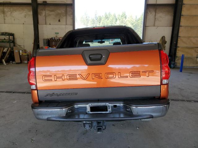 3GNEC12T34G282248 - 2004 CHEVROLET AVALANCHE C1500 ORANGE photo 6