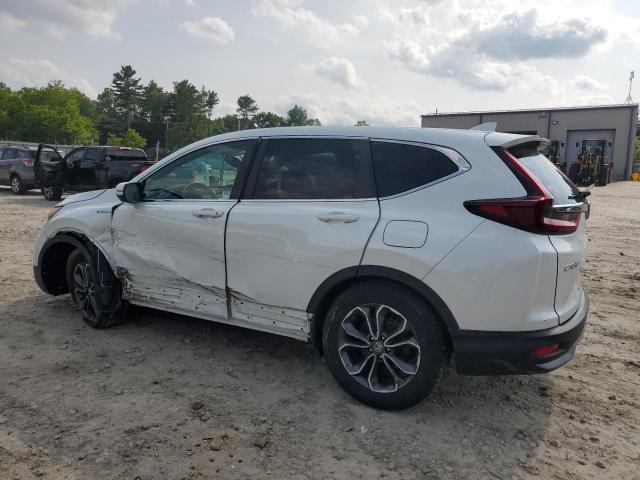 7FART6H84ME001255 - 2021 HONDA CR-V EXL WHITE photo 2