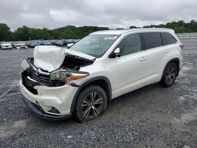 5TDJKRFH8GS321971 - 2016 TOYOTA HIGHLANDER XLE WHITE photo 1