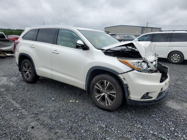 5TDJKRFH8GS321971 - 2016 TOYOTA HIGHLANDER XLE WHITE photo 4