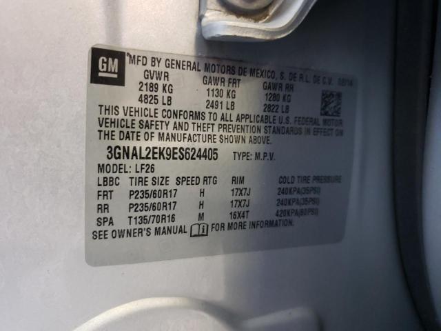 3GNAL2EK9ES624405 - 2014 CHEVROLET CAPTIVA LS 银色 照片 14