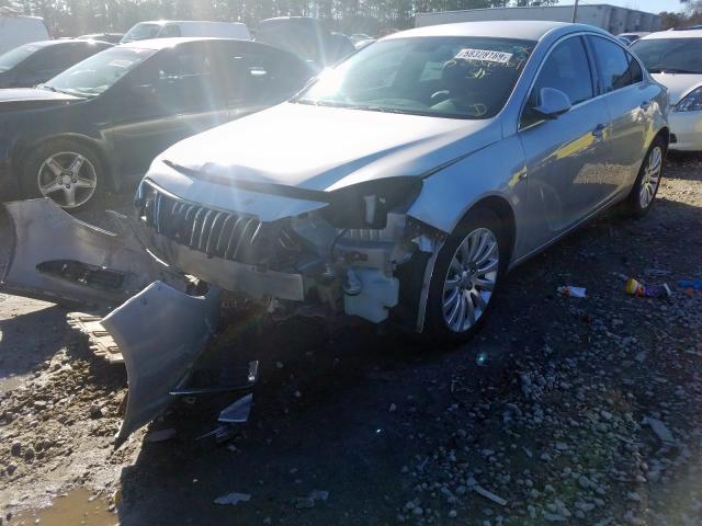 W04GR5EC0B1000592 - 2011 BUICK REGAL CXL  photo 2