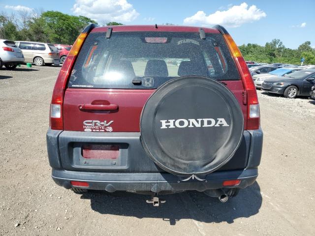 JHLRD78434C023985 - 2004 HONDA CR-V LX RED photo 6