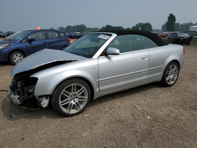 WAUDF48H09K011399 - 2009 AUDI A4 2.0T CABRIOLET QUATTRO SILVER photo 1