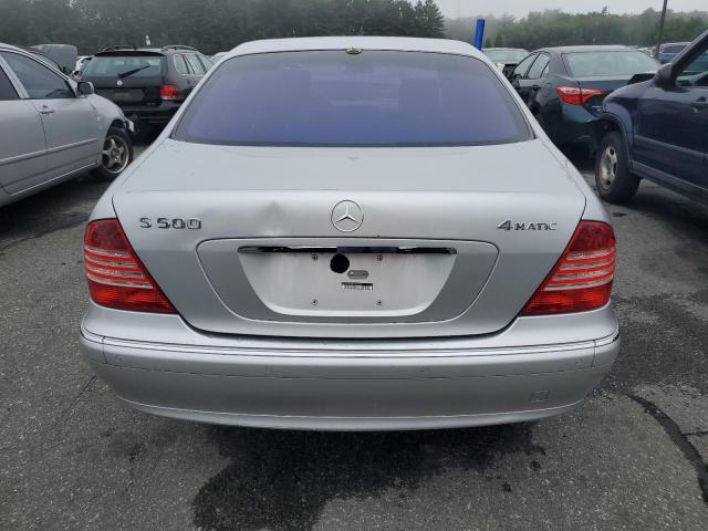 WDBNG84J85A455052 - 2005 MERCEDES-BENZ S 500 4MATIC SILVER photo 6