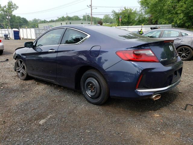 1HGCT2B06GA003892 - 2016 HONDA ACCORD TOURING BLUE photo 2