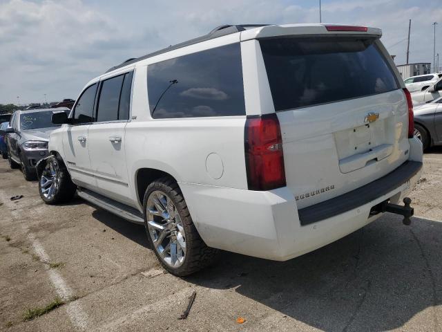 1GNSKJKC5FR721393 - 2015 CHEVROLET SUBURBAN K1500 LT WHITE photo 2