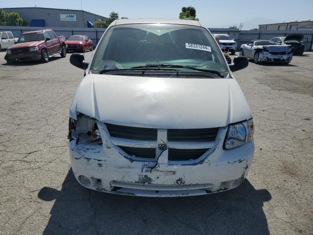 2D4GP44L67R198799 - 2007 DODGE GRAND CARA SXT WHITE photo 5