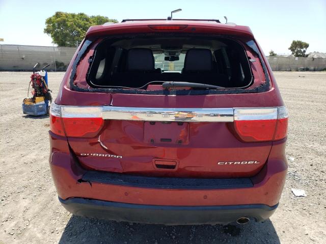 1C4RDHEG0DC571945 - 2013 DODGE DURANGO CITADEL BURGUNDY photo 6