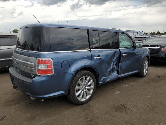 2FMHK6DT0KBA28138 - 2019 FORD FLEX LIMITED BLUE photo 3