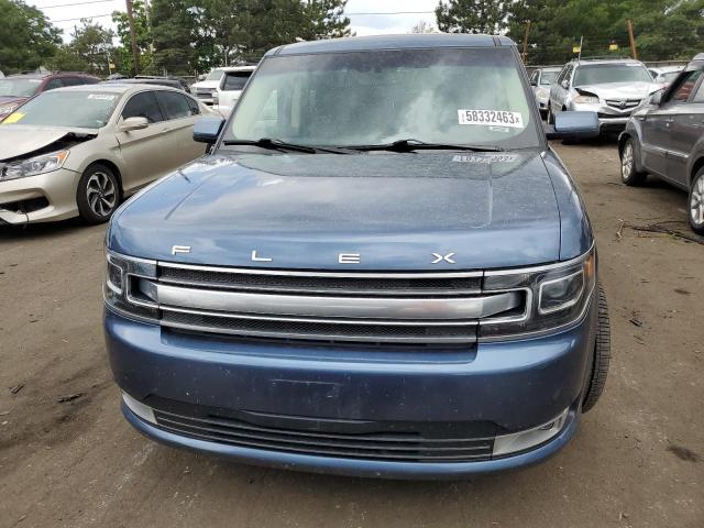 2FMHK6DT0KBA28138 - 2019 FORD FLEX LIMITED BLUE photo 5