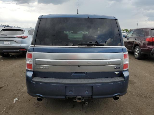 2FMHK6DT0KBA28138 - 2019 FORD FLEX LIMITED BLUE photo 6