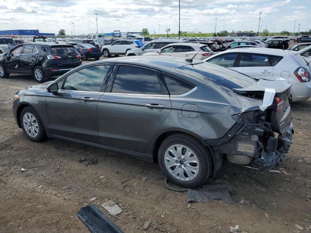 3FA6P0G78KR250636 - 2019 FORD FUSION S GRAY photo 2