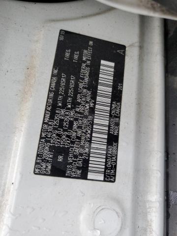 2T3W1RFV9KW057519 - 2019 TOYOTA RAV4 XLE WHITE photo 14