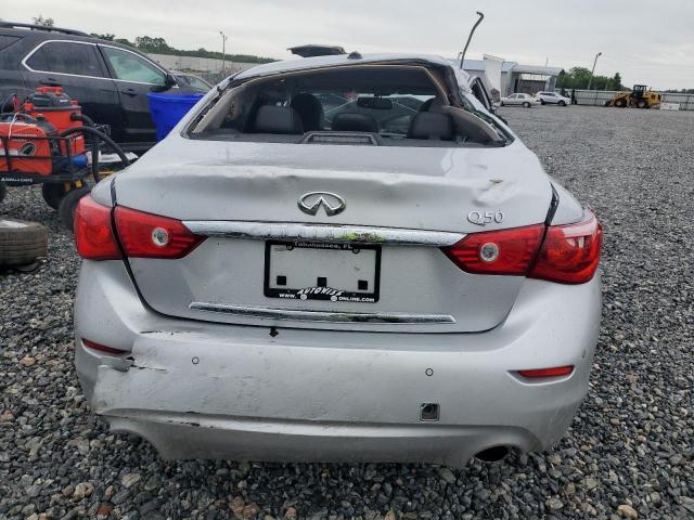 JN1BV7AP7FM348882 - 2015 INFINITI Q50 BASE SILVER photo 6