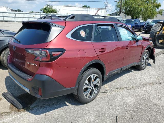 4S4BTANC9M3176151 - 2021 SUBARU OUTBACK LIMITED RED photo 3