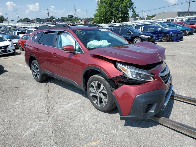 4S4BTANC9M3176151 - 2021 SUBARU OUTBACK LIMITED RED photo 4