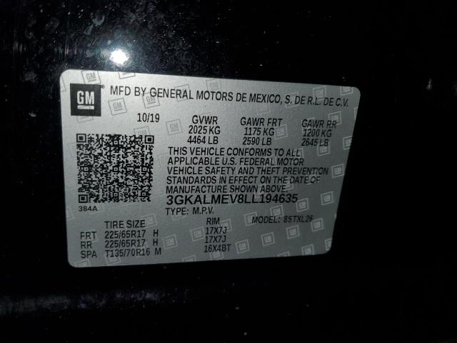 3GKALMEV8LL194635 - 2020 GMC TERRAIN SLE 黑色 照片 13