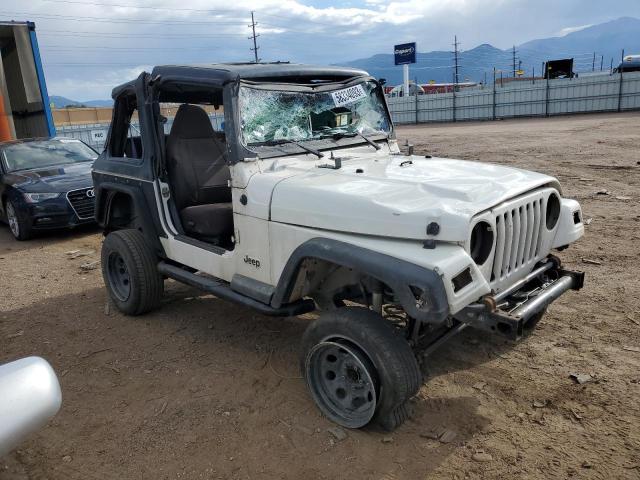 1J4FA49S01P365039 - 2001 JEEP WRANGLER / SPORT WHITE photo 4