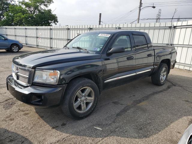 1D7HW58N28S564768 - 2008 DODGE DAKOTA QUAD LARAMIE BLACK photo 1