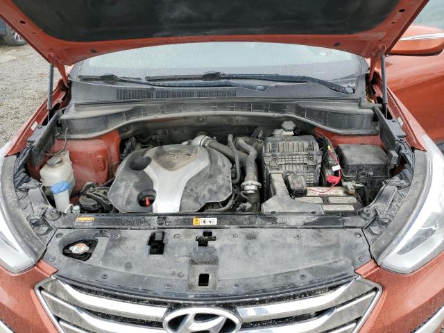 5XYZUDLAXEG123748 - 2014 HYUNDAI SANTA FE S ORANGE photo 12