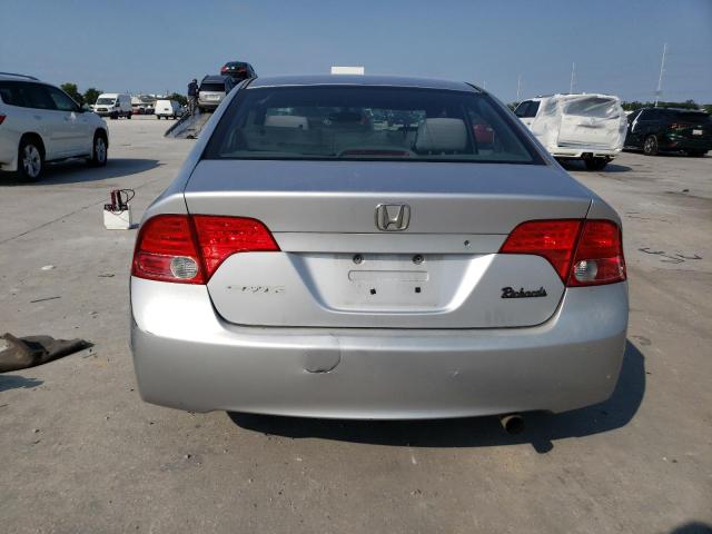 1HGFA16556L029728 - 2006 HONDA CIVIC LX SILVER photo 6