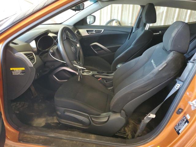 KMHTC6AD3DU141499 - 2013 HYUNDAI VELOSTER ORANGE photo 7