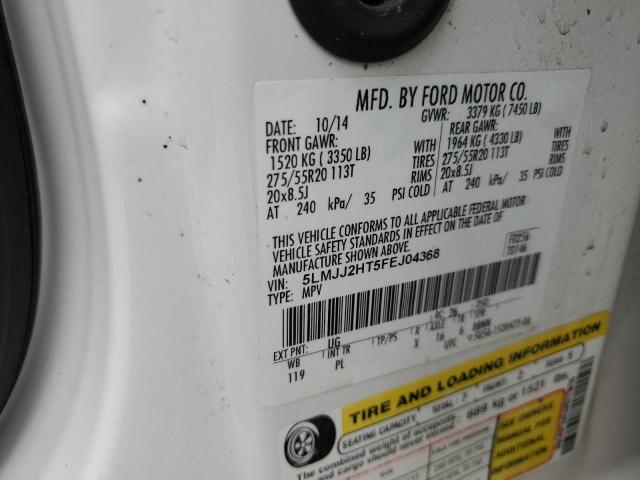 5LMJJ2HT5FEJ04368 - 2015 LINCOLN NAVIGATOR თეთრი ფოტო 14