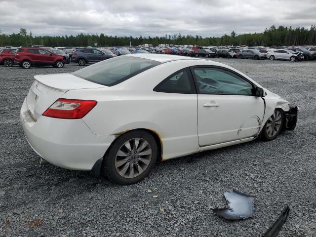 2HGFG1A07AH001218 - 2010 HONDA CIVIC EXL WHITE photo 3