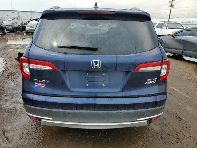 5FNYF6H07KB029475 - 2019 HONDA PILOT ELITE BLUE photo 6