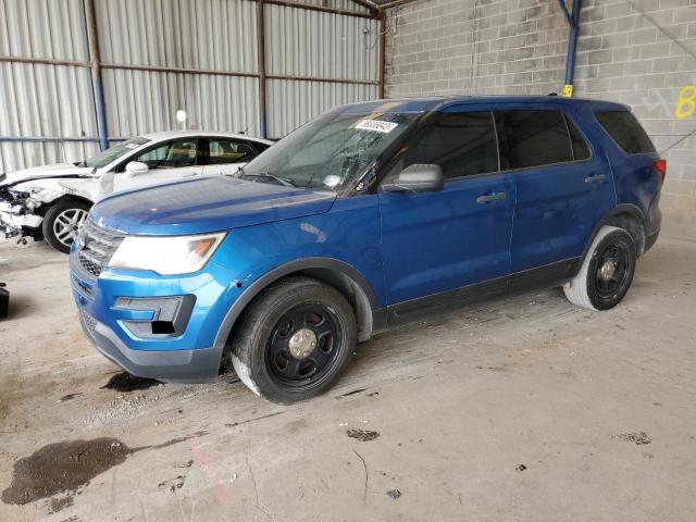 1FM5K8AT0GGD16941 - 2016 FORD EXPLORER POLICE INTERCEPTOR BLUE photo 1