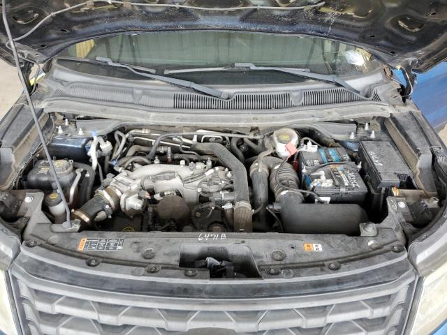 1FM5K8AT0GGD16941 - 2016 FORD EXPLORER POLICE INTERCEPTOR BLUE photo 12