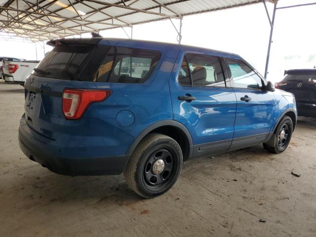 1FM5K8AT0GGD16941 - 2016 FORD EXPLORER POLICE INTERCEPTOR BLUE photo 3