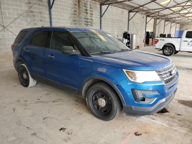 1FM5K8AT0GGD16941 - 2016 FORD EXPLORER POLICE INTERCEPTOR BLUE photo 4