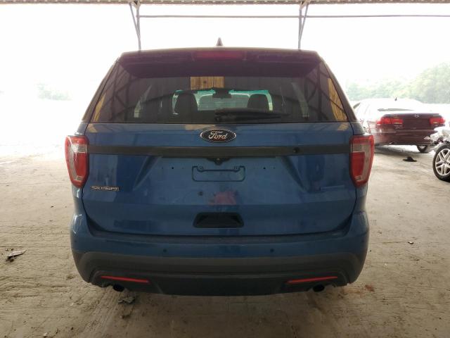 1FM5K8AT0GGD16941 - 2016 FORD EXPLORER POLICE INTERCEPTOR BLUE photo 6
