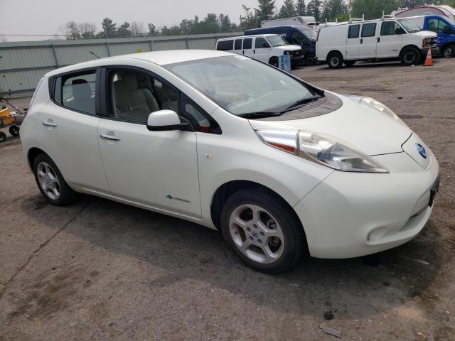 JN1AZ0CP7BT005932 - 2011 NISSAN LEAF SV WHITE photo 4