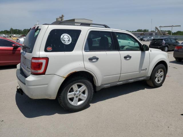 1FMCU59349KC25210 - 2009 FORD ESCAPE HYBRID WHITE photo 3